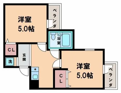 ミングルROSA【4階】の間取り