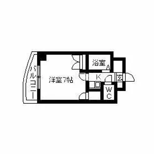 シャトレ21大手門【3階】の間取り