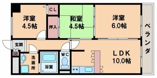 ツインコートM【2階】の間取り
