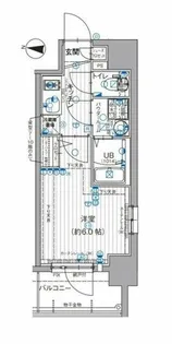 エスリード大阪梅田リュクス【6階】の間取り