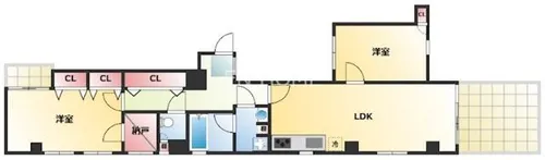 南堀江21【8階】の間取り