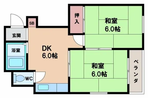 メゾン北田辺【8階】の間取り