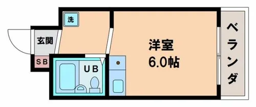マンション輝【8階】の間取り