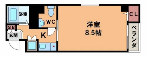 Collection阿倍野【5階】の間取り