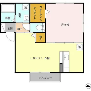 サンオータK-Ⅱ【201号室】の間取り