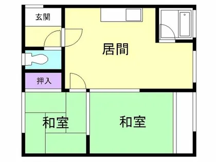 斉藤アパート【2F号室】の間取り