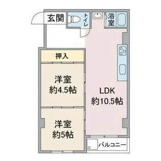ユタカマンション【2階】の間取り