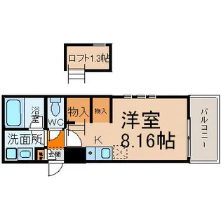 ノヴェル東別院【3階】の間取り
