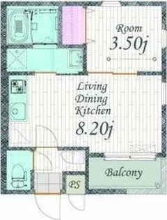 Cherim 本陣十王町 South【2階】の間取り