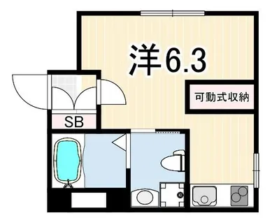 モリス六甲【2階】の間取り