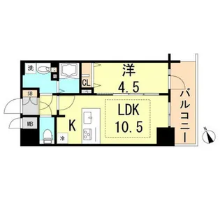 プレサンス THE 神戸【8階】の間取り