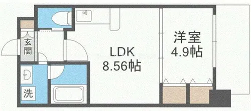 CHOEI65 プレジオ中津【3階】の間取り