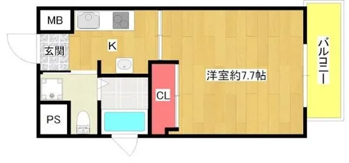 エグゼ西大阪【3階】の間取り