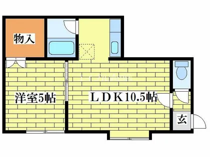 メゾンドール真栄【101号室】の間取り