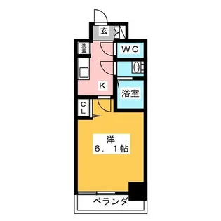 プレサンスTHE MOTOYAMA【7階】の間取り