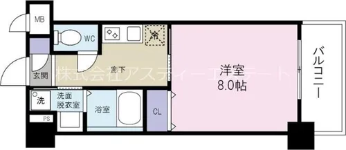 シンフォニー祗園【3階】の間取り