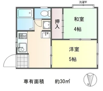 スタティックハイツキタ【1階】の間取り