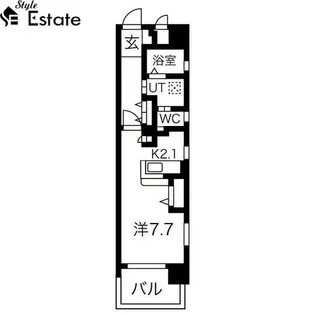 RIVO浅間町【2階】の間取り