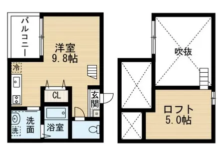 アソシエ21【1階】の間取り