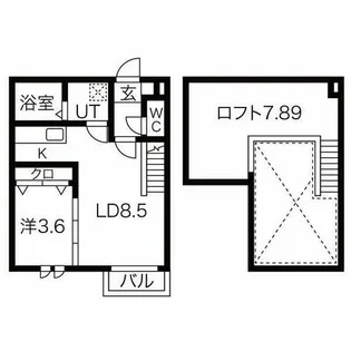 Ampio中村公園【1階】の間取り