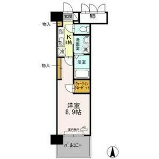 グランドソレイユ名駅【5階】の間取り