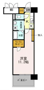 グランドソレイユ名駅【9階】の間取り