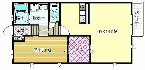 スワンズガーデン【2階】の間取り