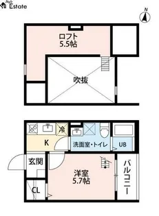 Pastoso K【203号室】の間取り