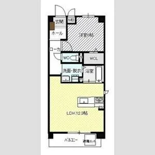 ソレアードⅥ【2階】の間取り