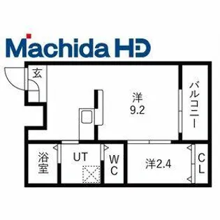 エヌエムキャトフヴァンキャトルズ【1階】の間取り