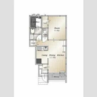 AFC RESIDENCE 豊川伊奈【101号室】の間取り