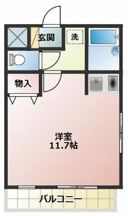 ウイングコート伊奈【20A号室】の間取り