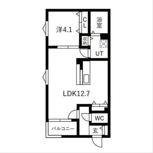 MS藤江【301号室】の間取り