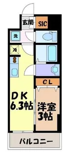 メイクスWアート名駅南Ⅲ【3階】の間取り