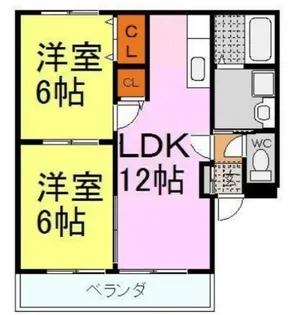 フルーレ【2階】の間取り