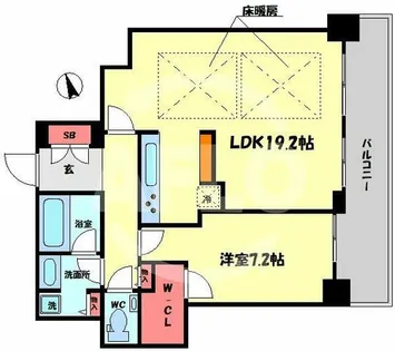 ザ・セントラルマークタワー【27階】の間取り