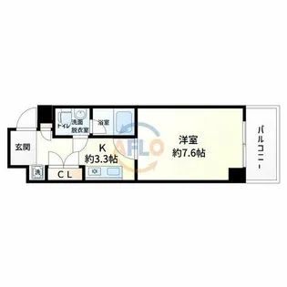 プロスペース弁天【5階】の間取り