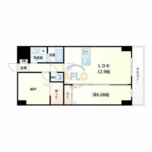 GROOVE豊中レジデンス【7階】の間取り