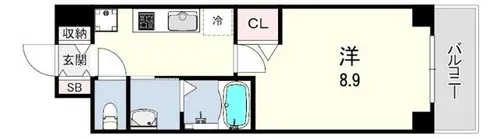 MJC神戸ハーバーウエスト【1階】の間取り