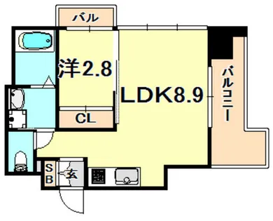 SDグランツ神戸水木通【10階】の間取り
