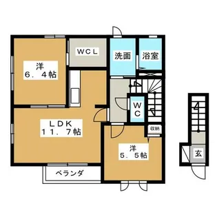 BELLPHA25【1階】の間取り