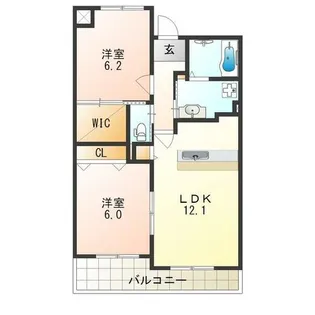 大阪府大阪市平野区加美正覚寺4丁目【マンション】の間取り