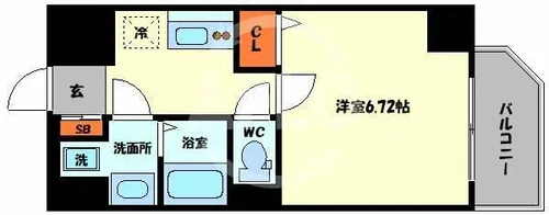 ALZA西本町【11階】の間取り