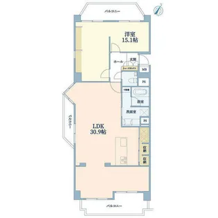 フォルム緑丘【7階】の間取り