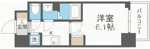 メインステージ京町堀【4階】の間取り