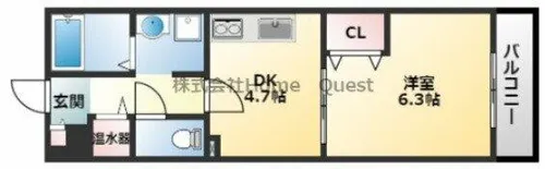 ソレジオ岬【1階】の間取り