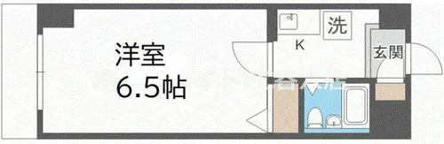 おおきに北梅田サニーアパートメント【3階】の間取り