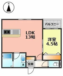 クラージュ浄心【1階】の間取り