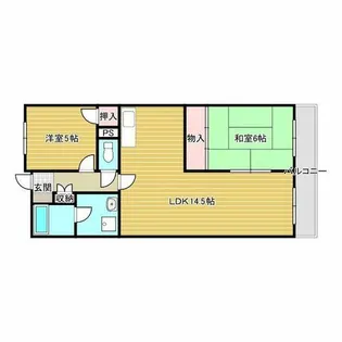 千里ピュアーライフ【6階】の間取り