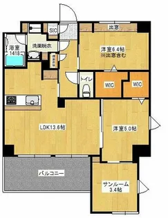 パンセス大橋【5階】の間取り